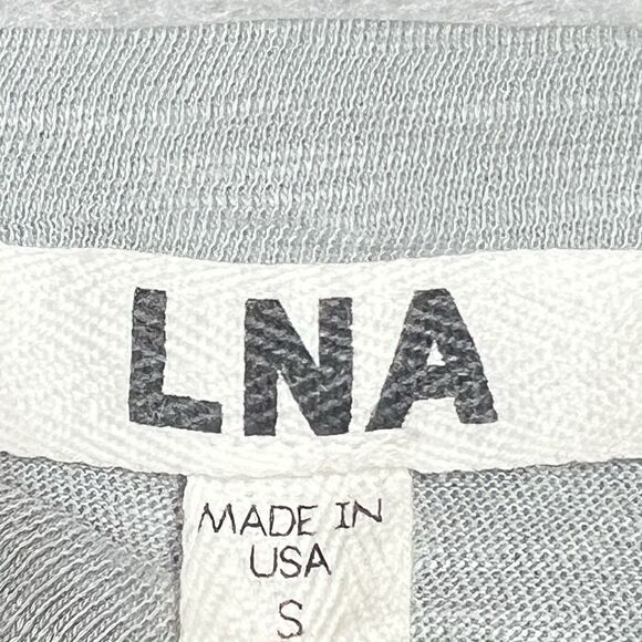 LNA Double Cut Lightweight Shift T-Shirt Tank Dress Small Gray Mini Sleeveless - Picture 9 of 11